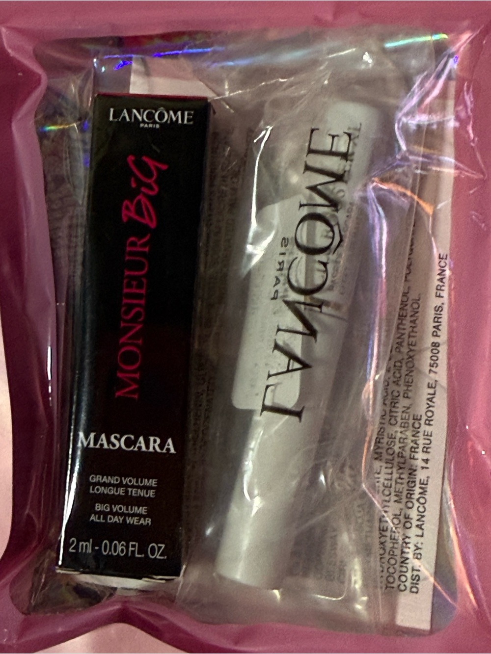 Lancôme Monsieur Big Mascara Mini and CLS booster.